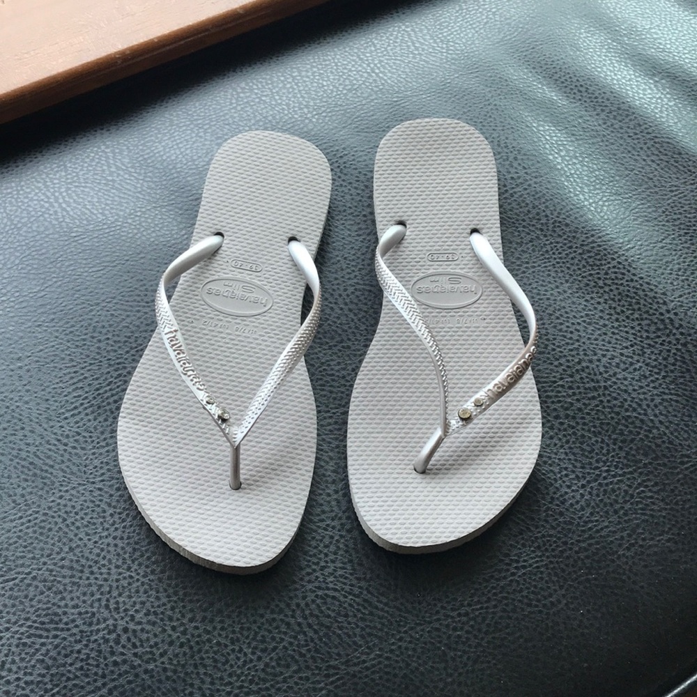 Havianas slim “crystal glamour” flip flop